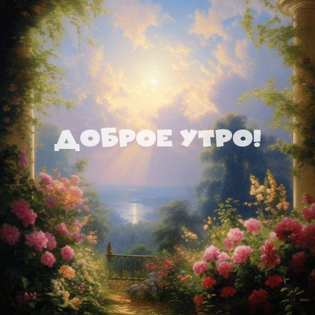 Красивый пейзаж с балкона или террасы