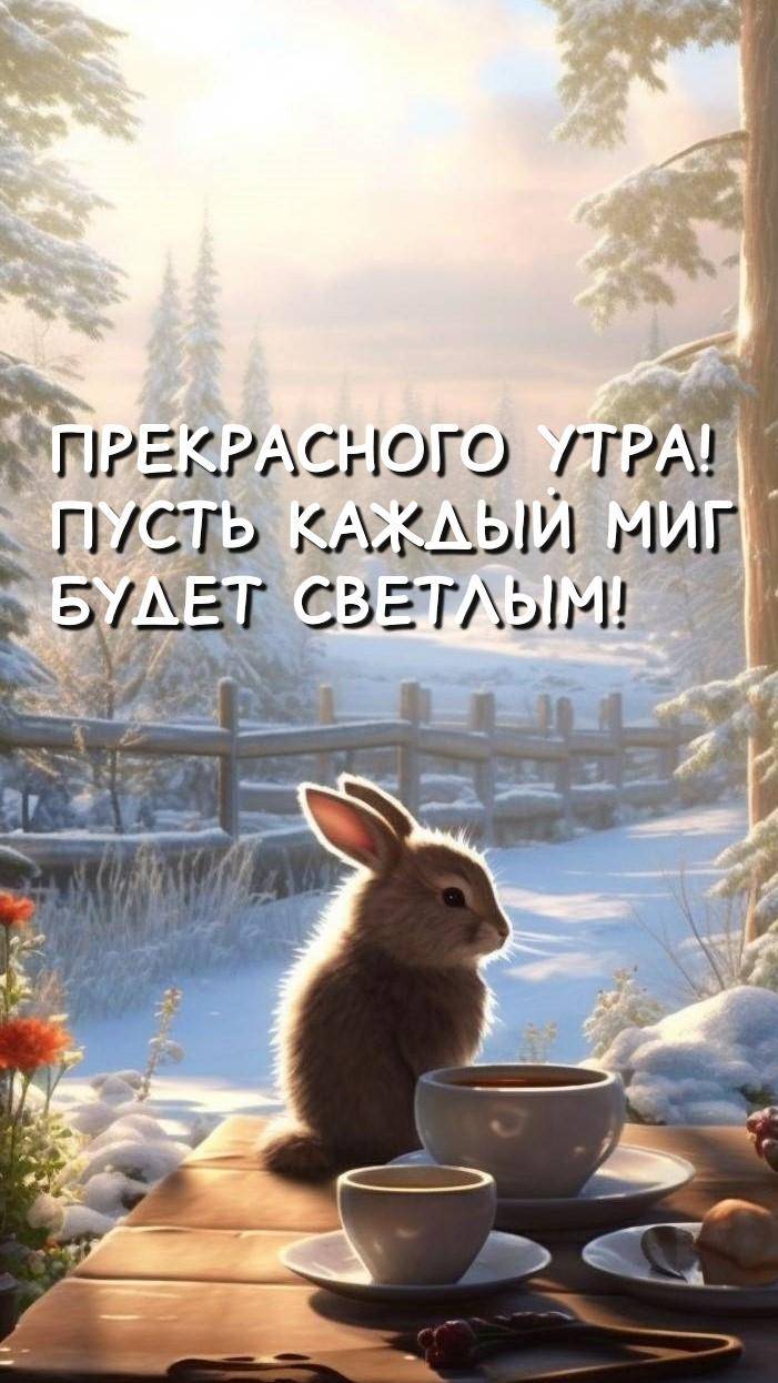 Маленький зайчонок сидит рядом, наслаждаясь утренним светом