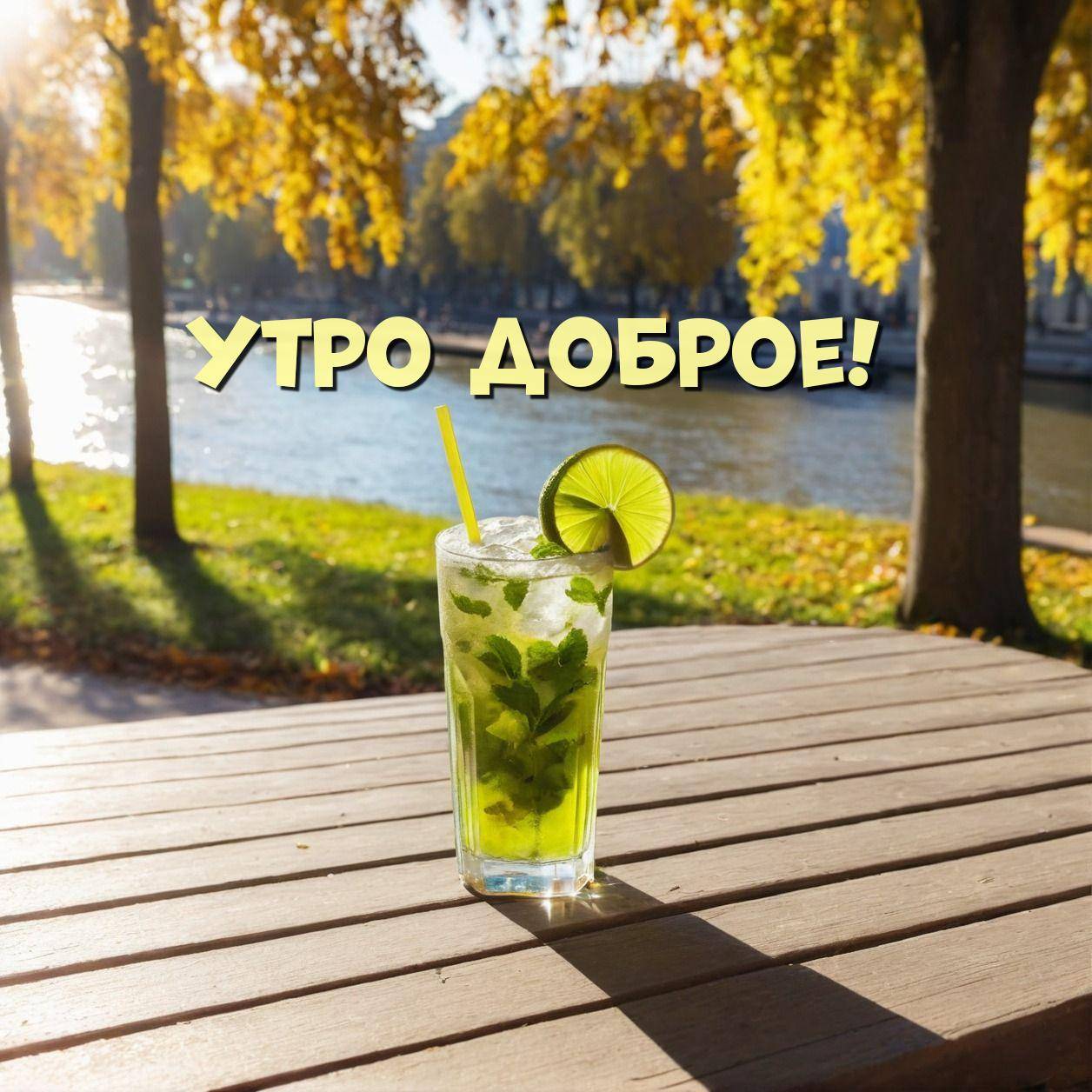 Освежающий напиток с лаймом и мятой
