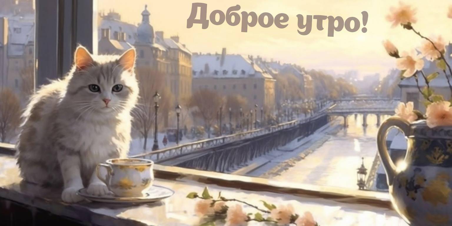 С первыми лучами утреннего света, котёнок