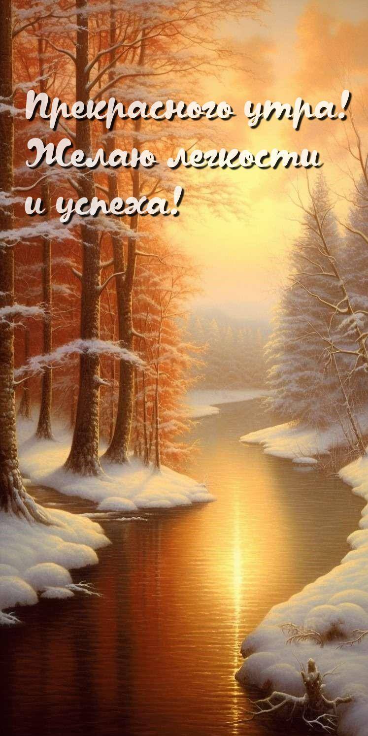 Солнечные лучи пробиваются сквозь зимний лес, освещая иней.