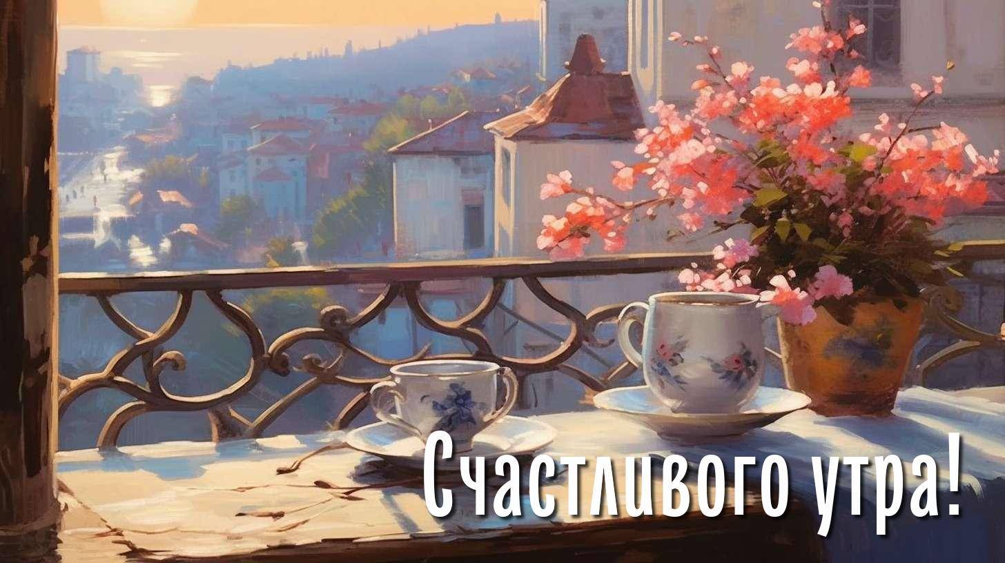 Теплые лучи утреннего солнца мягко освещают спящий город