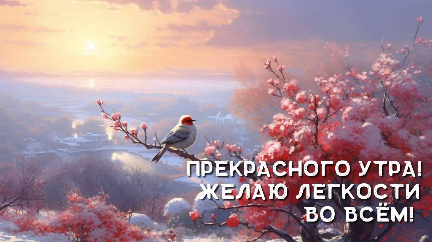 Теплый свет утреннего солнца окутывает спящий город