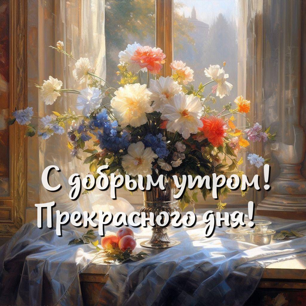 Цветочное аранжирование в вазе на столе