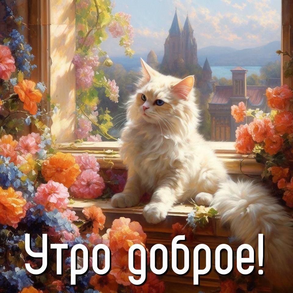Великолепный пушистый котенок с белоснежной шерстью