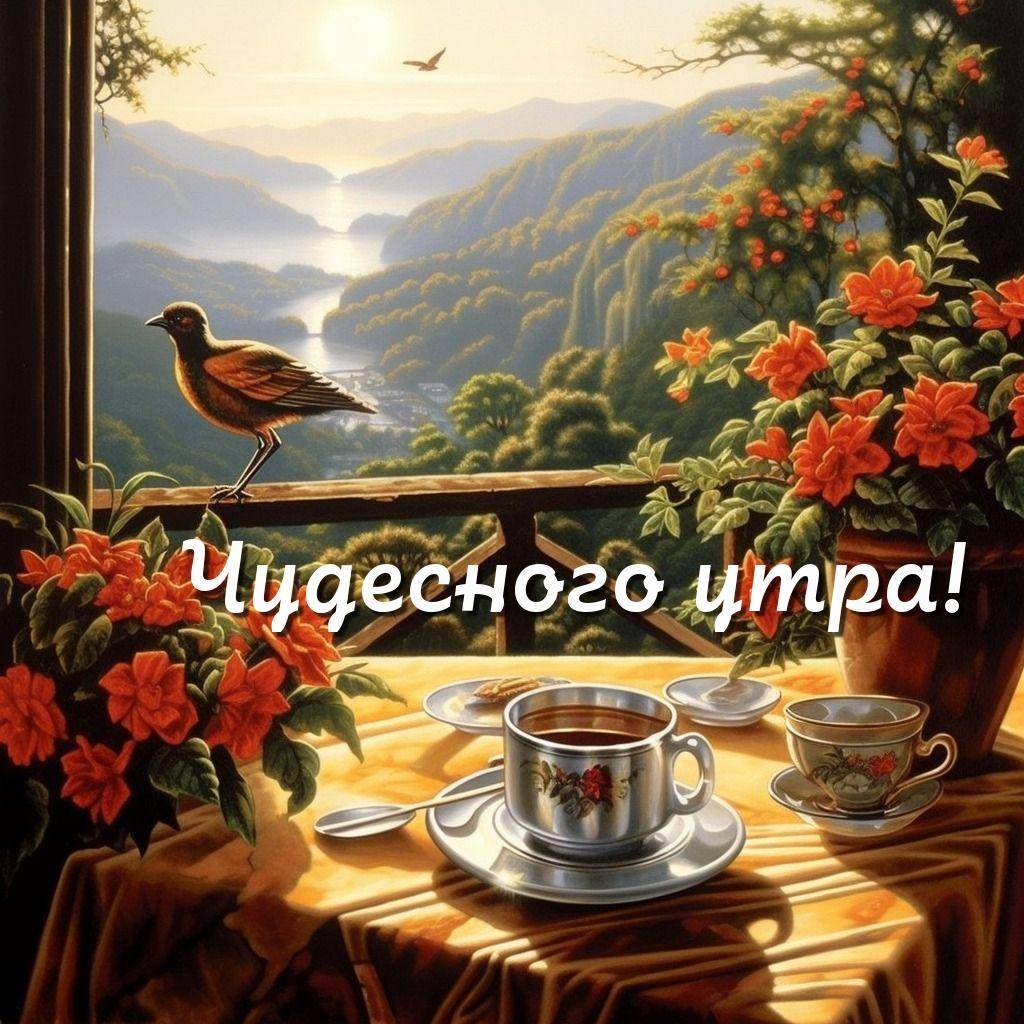 Живописный вид на горы на фоне восхода солнца